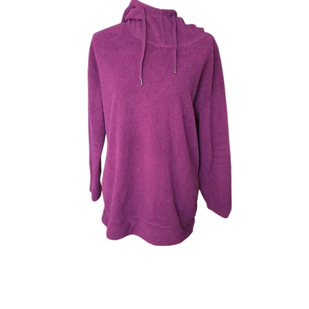 32 Degrees Heat Women's Size Large Burgundy Pullover Soft Fleece Hoodie